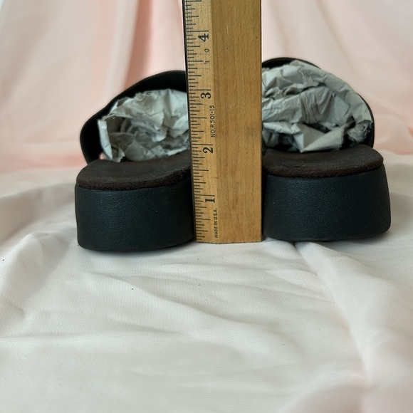 Croft & Barrow Brown Adeline Slide Sandals Shoes Huarache Leather Upper Size 6 - Picture 5 of 9